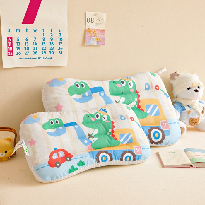 91家纺网 家纺一手货源 找家纺 （总）鱼宝 2026新款A类全棉40S数码印花原创大版卡通豆豆枕枕头枕芯