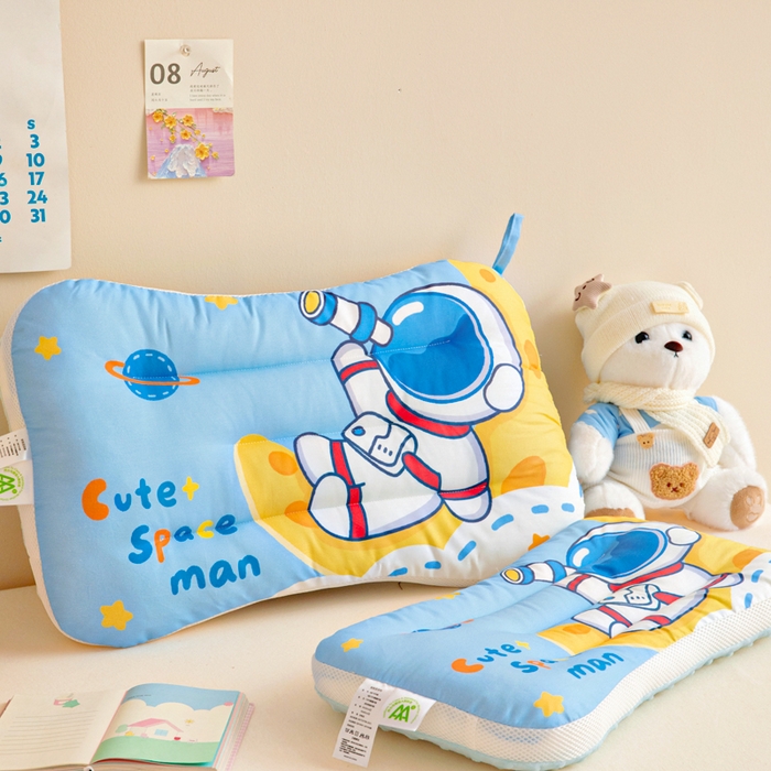 91家纺网 家纺一手货源 找家纺 （总）鱼宝 2026新款A类全棉40S数码印花原创大版卡通豆豆枕枕头枕芯