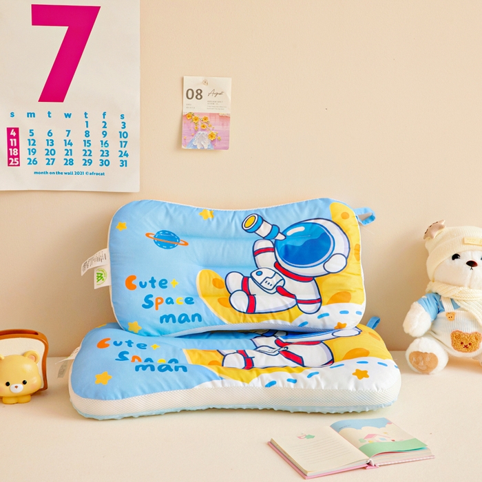 91家纺网 家纺一手货源 找家纺 （总）鱼宝 2026新款A类全棉40S数码印花原创大版卡通豆豆枕枕头枕芯