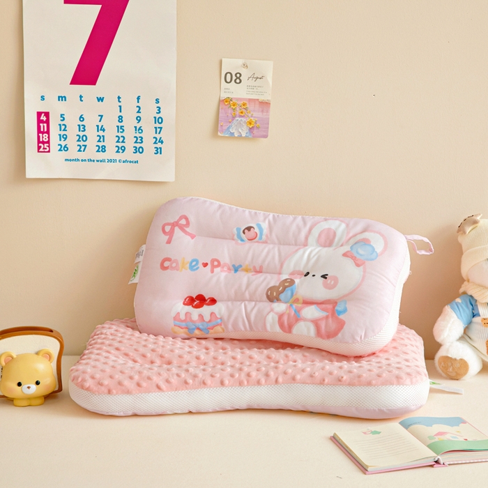 91家纺网 家纺一手货源 找家纺 鱼宝 2026新款A类全棉40S数码印花原创大版卡通豆豆枕枕头枕芯 爱丽丝兔