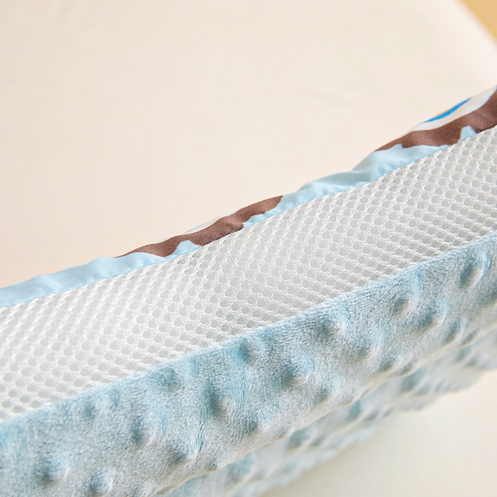 91家纺网 家纺一手货源 找家纺 鱼宝 2026新款A类全棉40S数码印花原创大版卡通豆豆枕枕头枕芯 恐龙小车