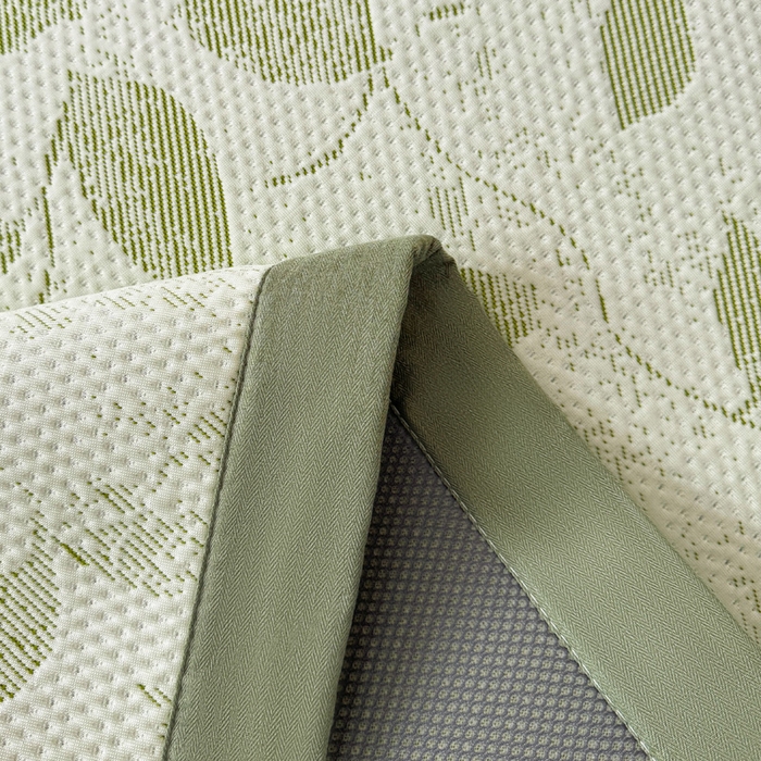 91家纺网 家纺一手货源 找家纺 凯罗 2026新款凉豆豆简约时尚风凉感豆豆凉席床席床笠-床席款 夏叶-碧绿