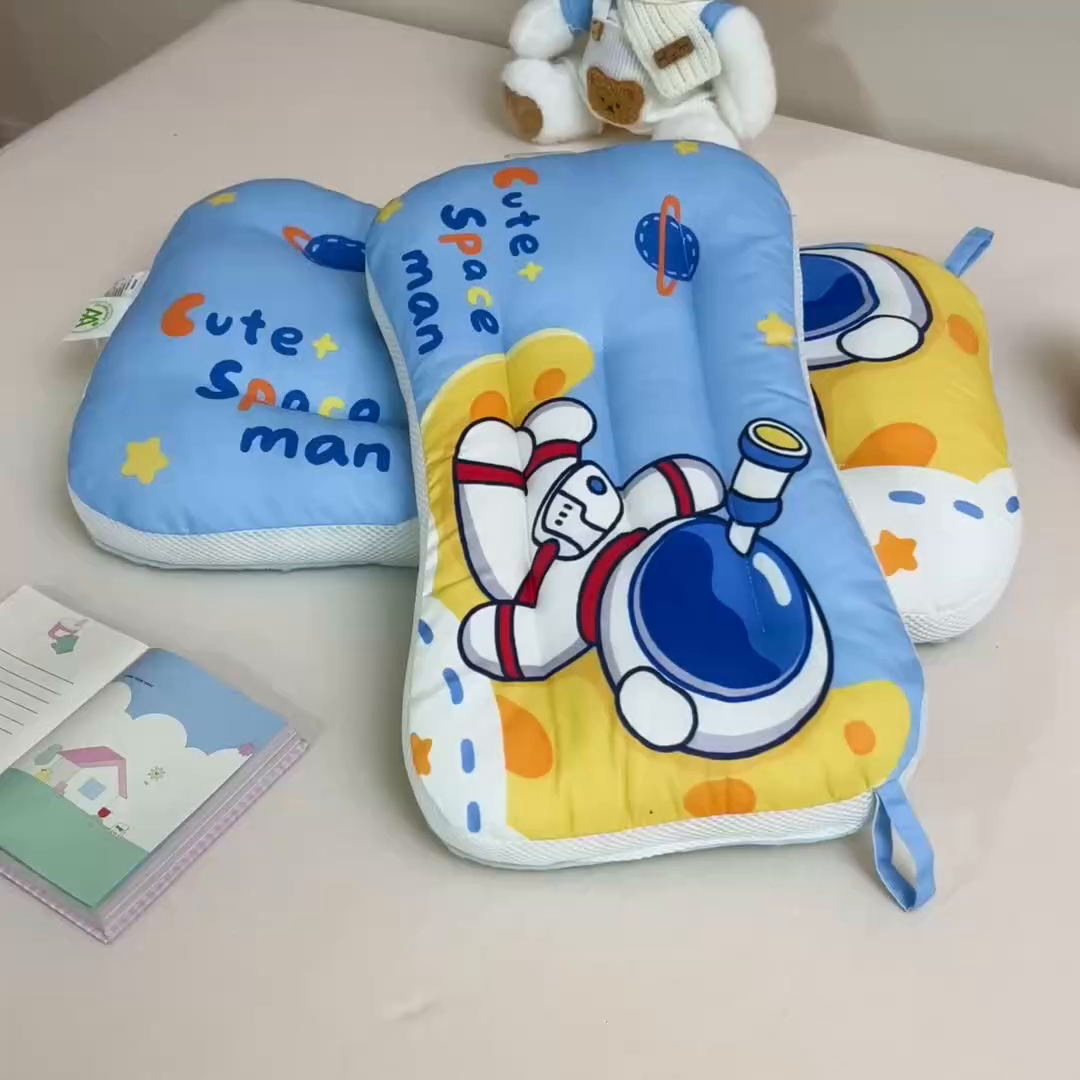 91家纺网 家纺一手货源 找家纺 （总）鱼宝 2026新款A类全棉40S数码印花原创大版卡通豆豆枕枕头枕芯