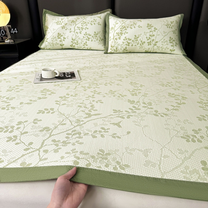 凯罗 2026新款凉豆豆简约时尚风凉感豆豆凉席床席床笠-床席款 纤藤集-薄荷绿