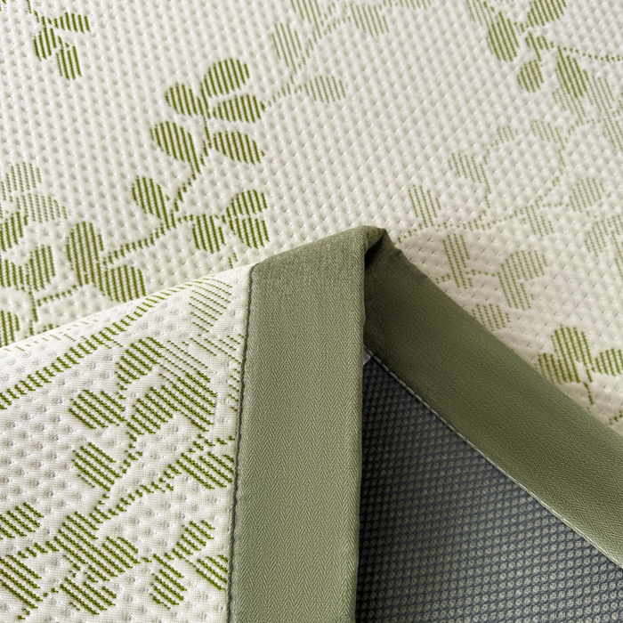 91家纺网 家纺一手货源 找家纺 凯罗 2026新款凉豆豆简约时尚风凉感豆豆凉席床席床笠-床席款 纤藤集-薄荷绿