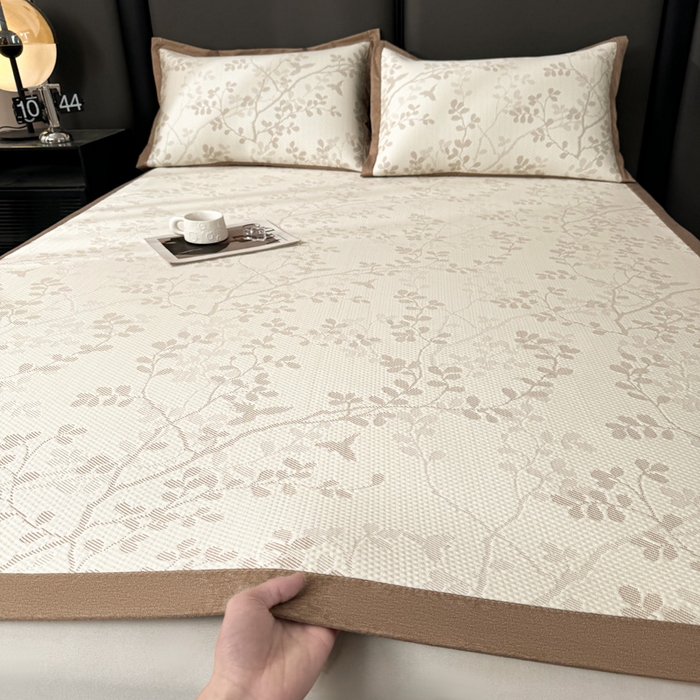 凯罗 2026新款凉豆豆简约时尚风凉感豆豆凉席床席床笠-床席款 纤藤集-奶咖