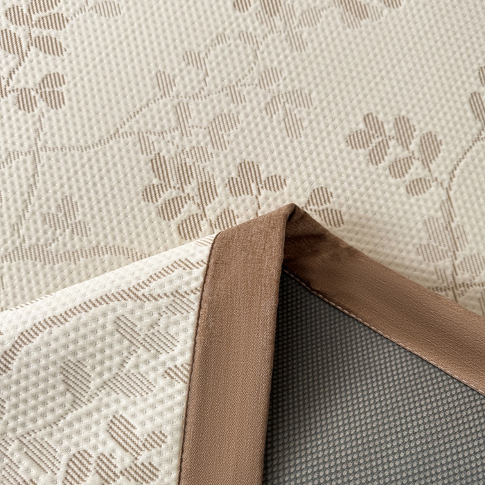 91家纺网 家纺一手货源 找家纺 凯罗 2026新款凉豆豆简约时尚风凉感豆豆凉席床席床笠-床席款 纤藤集-奶咖