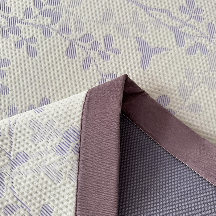 91家纺网 家纺一手货源 找家纺 凯罗 2026新款凉豆豆简约时尚风凉感豆豆凉席床席床笠-床席款 纤藤集-夏紫