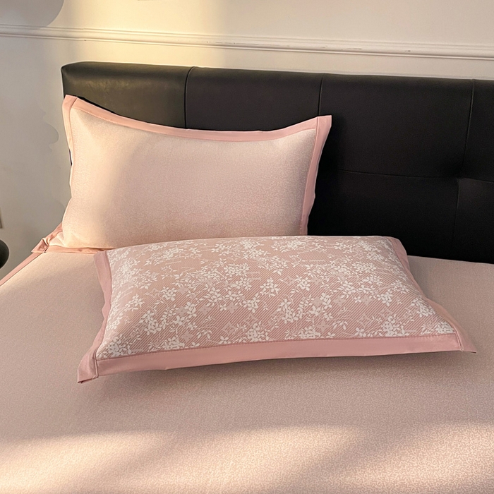 91家纺网 家纺一手货源 找家纺 （总）凯罗 2026新款凉感提花冰丝床笠床席三件套冰感抗菌床席床笠三件套--床席款