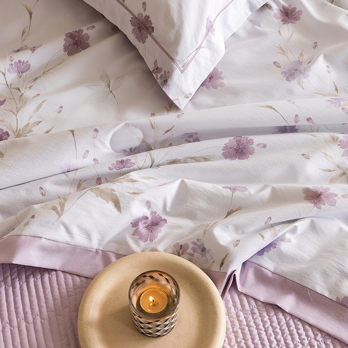 91家纺网 家纺一手货源 找家纺 立奥被业 2026新品冰丝棉夏被四件套竹节纱夏被四件套 翠韵春晓-粉