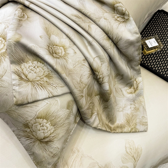 91家纺网 家纺一手货源 找家纺 优贝家纺 2026新款100%莱赛尔天丝面料数码印花四件套 花岛迷你