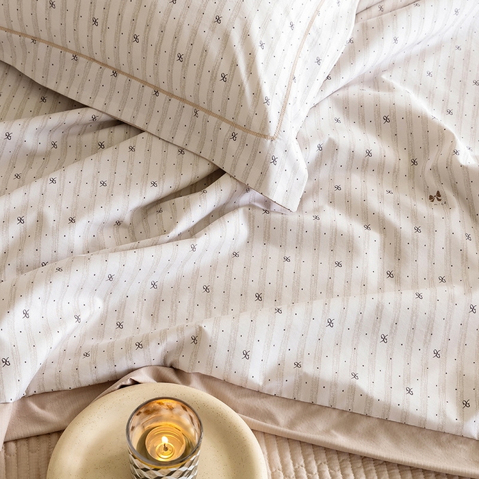 91家纺网 家纺一手货源 找家纺 立奥被业 2026新品冰丝棉夏被四件套竹节纱夏被四件套 结梦浮点-咖