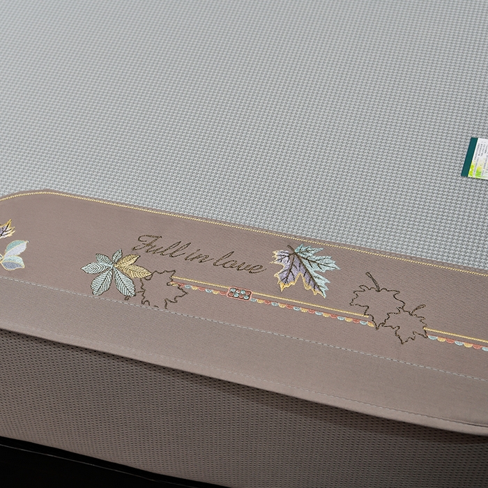 91家纺网 家纺一手货源 找家纺 （总）小牛席业 2026新款小千鸟格枫叶款（床笠款）抗菌席凉席藤席冰藤席冰丝席草席竹席乳胶席凉感豆豆席