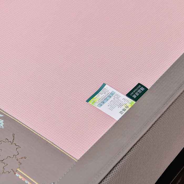 91家纺网 家纺一手货源 找家纺 小牛席业 2026新款小千鸟格枫叶款（床笠款）抗菌席凉席藤席冰藤席冰丝席草席竹席乳胶席凉感豆豆席 小千鸟格-枫叶抗菌席（床笠款）粉色