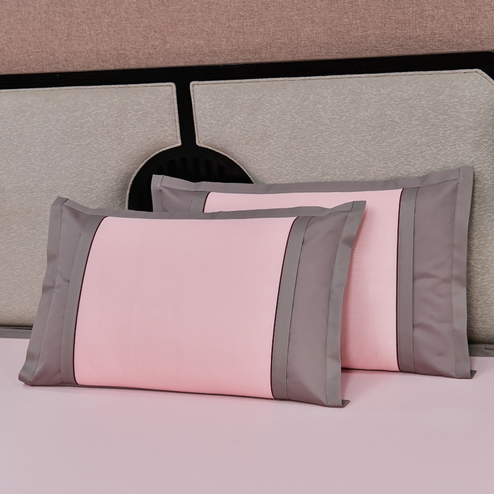 91家纺网 家纺一手货源 找家纺 小牛席业 2026新款小千鸟格枫叶款（床笠款）抗菌席凉席藤席冰藤席冰丝席草席竹席乳胶席凉感豆豆席 小千鸟格-枫叶抗菌席（床笠款）粉色