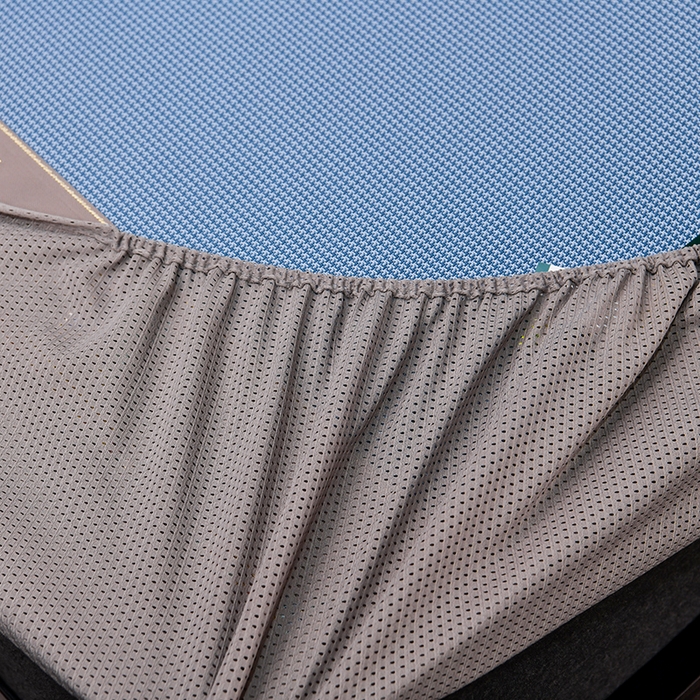 91家纺网 家纺一手货源 找家纺 小牛席业 2026新款小千鸟格枫叶款（床笠款）抗菌席凉席藤席冰藤席冰丝席草席竹席乳胶席凉感豆豆席 小千鸟格-枫叶抗菌席（床笠款）蓝色