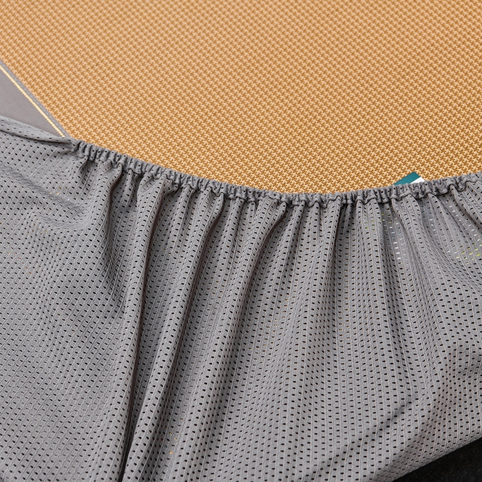 91家纺网 家纺一手货源 找家纺 小牛席业 2026新款小千鸟格枫叶款（床笠款）抗菌席凉席藤席冰藤席冰丝席草席竹席乳胶席凉感豆豆席 小千鸟格-枫叶抗菌席（床笠款）咖色