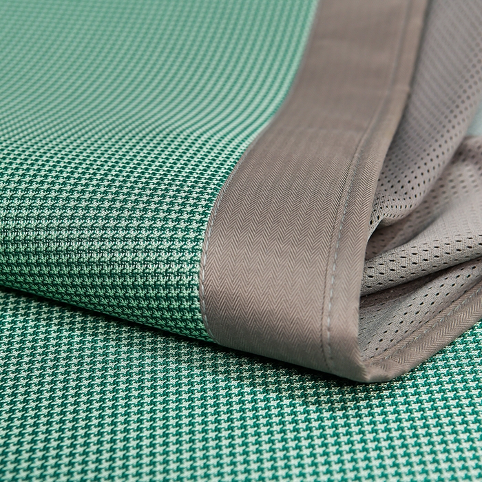 91家纺网 家纺一手货源 找家纺 小牛席业 2026新款小千鸟格枫叶款（床笠款）抗菌席凉席藤席冰藤席冰丝席草席竹席乳胶席凉感豆豆席 小千鸟格-枫叶抗菌席（床笠款）绿色