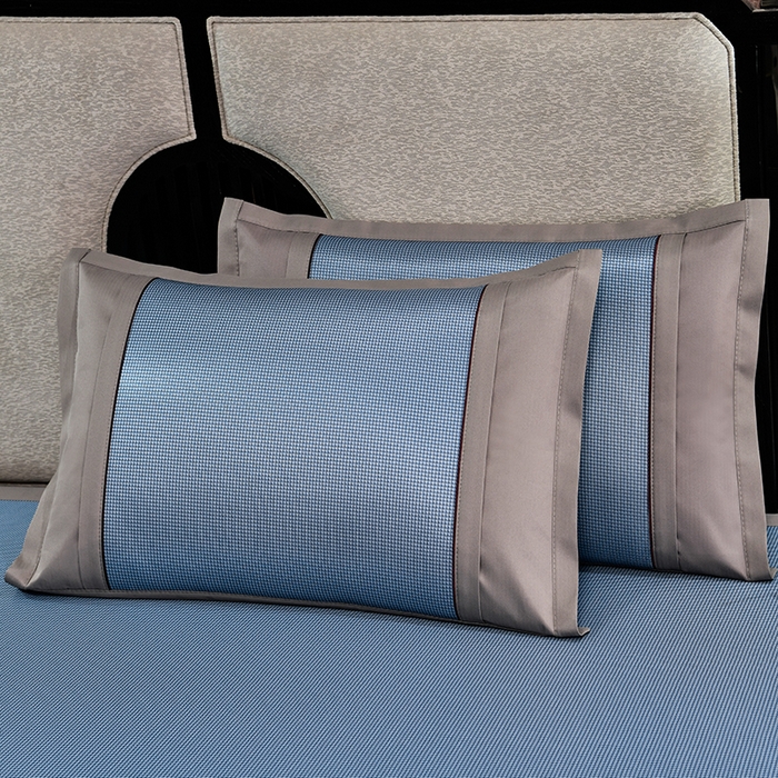 91家纺网 家纺一手货源 找家纺 （总）小牛席业 2026新款小千鸟格枫叶款轻奢风抗菌席凉席藤席冰藤席冰丝席草席竹席乳胶席凉感豆豆席