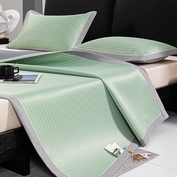 91家纺网 家纺一手货源 找家纺 （总）小牛席业 2026新款无印风纯色凉感冰丝系列-床席款凉席藤席冰藤席冰丝席竹席乳胶席凉感豆豆席草席空调席