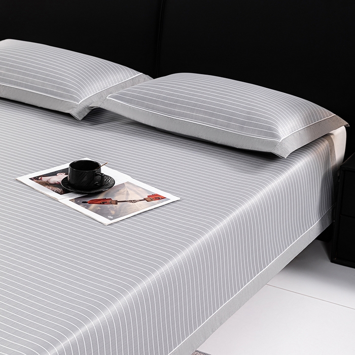 91家纺网 家纺一手货源 找家纺 小牛席业 2026新款无印风纯色凉感冰丝系列-床席款凉席藤席冰藤席冰丝席竹席乳胶席凉感豆豆席草席空调席 灰色