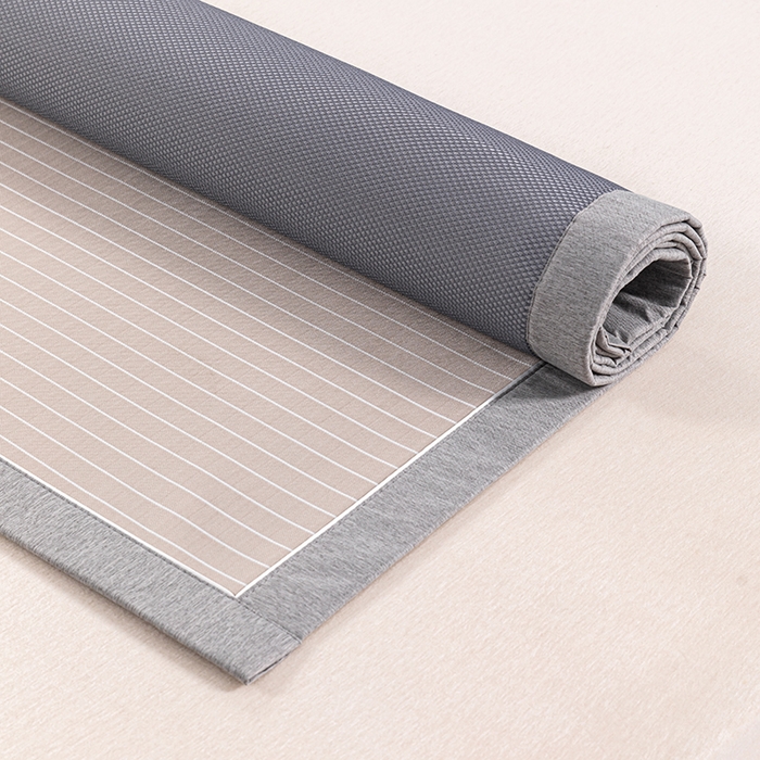 91家纺网 家纺一手货源 找家纺 小牛席业 2026新款无印风纯色凉感冰丝系列-床席款凉席藤席冰藤席冰丝席竹席乳胶席凉感豆豆席草席空调席 香槟