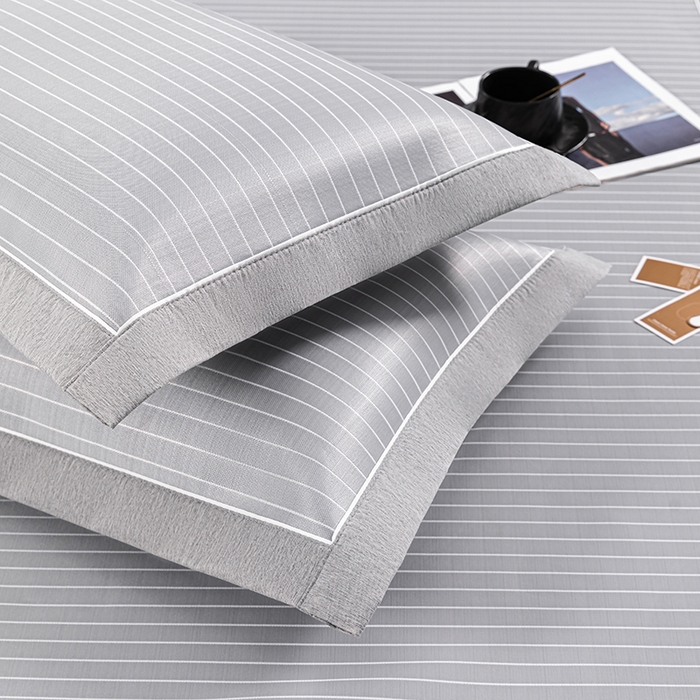 91家纺网 家纺一手货源 找家纺 小牛席业 2026新款无印风纯色凉感冰丝系列（床笠款）凉席藤席冰藤席冰丝席竹席乳胶席凉感豆豆席草席空调席 灰色