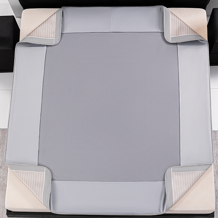 91家纺网 家纺一手货源 找家纺 小牛席业 2026新款无印风纯色凉感冰丝系列（床笠款）凉席藤席冰藤席冰丝席竹席乳胶席凉感豆豆席草席空调席 香槟