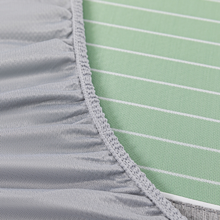 91家纺网 家纺一手货源 找家纺 小牛席业 2026新款无印风纯色凉感冰丝系列（床笠款）凉席藤席冰藤席冰丝席竹席乳胶席凉感豆豆席草席空调席 绿色