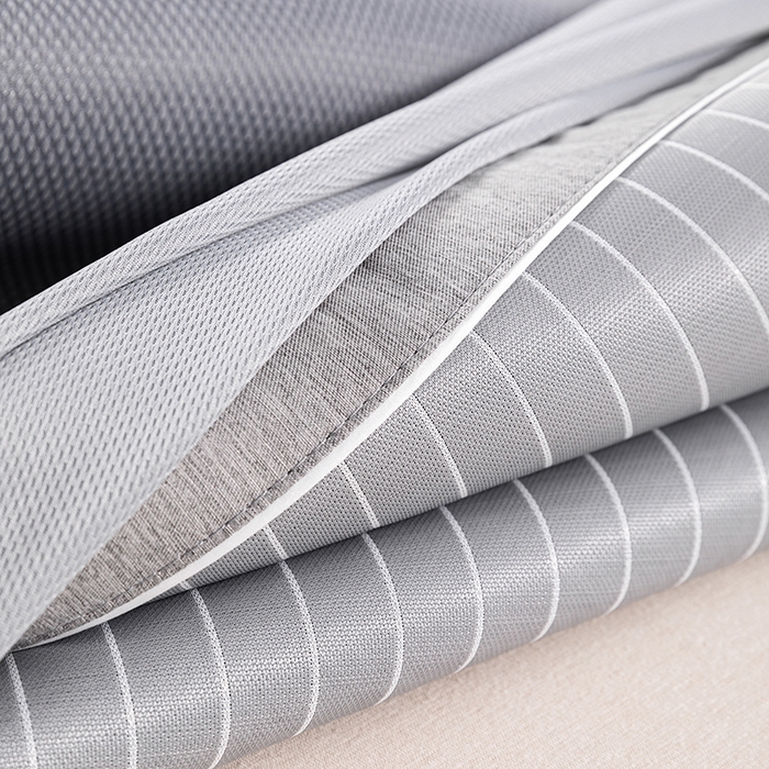 91家纺网 家纺一手货源 找家纺 小牛席业 2026新款无印风纯色凉感冰丝系列（床笠款）凉席藤席冰藤席冰丝席竹席乳胶席凉感豆豆席草席空调席 灰色