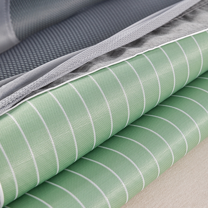 91家纺网 家纺一手货源 找家纺 小牛席业 2026新款无印风纯色凉感冰丝系列（床笠款）凉席藤席冰藤席冰丝席竹席乳胶席凉感豆豆席草席空调席 绿色