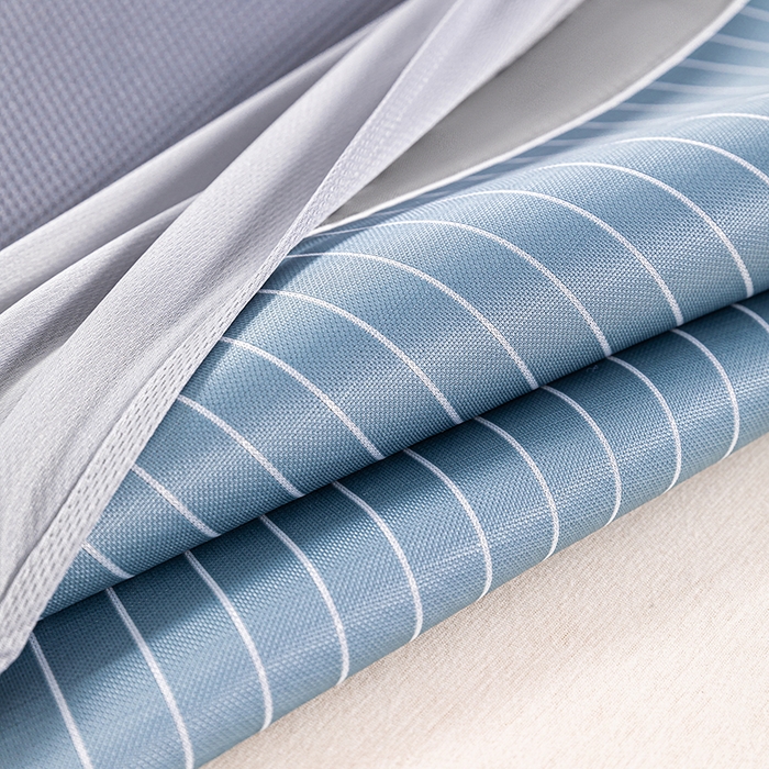 91家纺网 家纺一手货源 找家纺 小牛席业 2026新款无印风纯色凉感冰丝系列（床笠款）凉席藤席冰藤席冰丝席竹席乳胶席凉感豆豆席草席空调席 蓝色