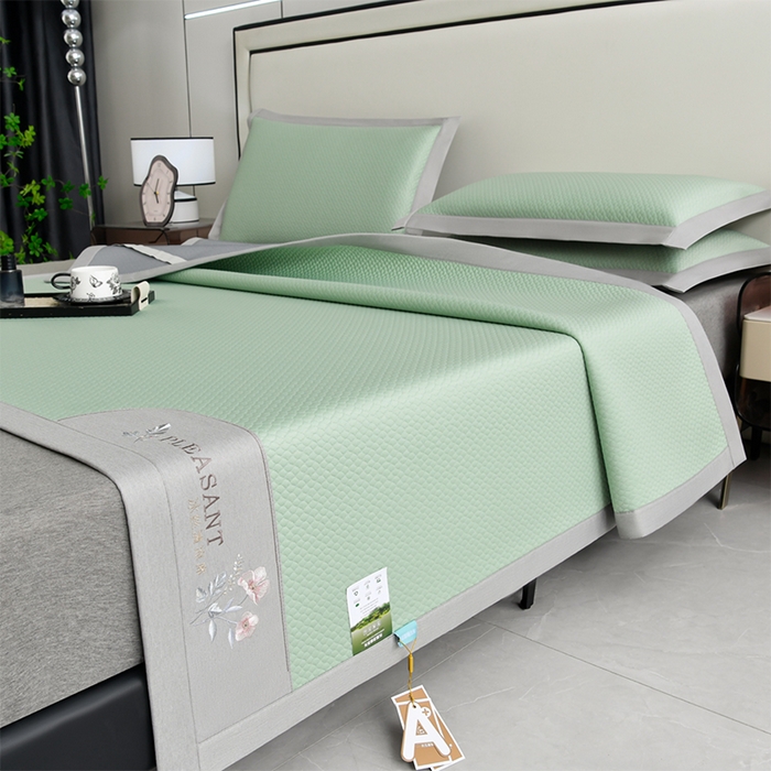 91家纺网 家纺一手货源 找家纺 （总）小牛席业 2026款3D按摩-鲜花冷感豆豆席系列藤席冰藤席冰丝席可机洗凉感冰丝席豆豆席PE霸王藤席