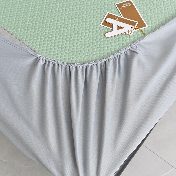 91家纺网 家纺一手货源 找家纺 小牛席业 2026新款3D按摩-鲜花清凉豆豆席系列（床笠款）藤席冰藤席冰丝席可机洗凉感冰丝席豆豆席PE霸王藤席 绿色