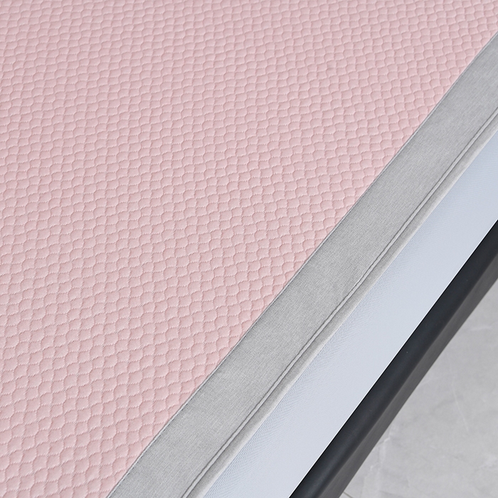 91家纺网 家纺一手货源 找家纺 小牛席业 2026新款3D按摩-鲜花清凉豆豆席系列（床笠款）藤席冰藤席冰丝席可机洗凉感冰丝席豆豆席PE霸王藤席 粉色