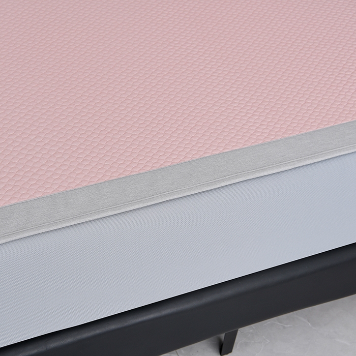 91家纺网 家纺一手货源 找家纺 小牛席业 2026新款3D按摩-鲜花清凉豆豆席系列（床笠款）藤席冰藤席冰丝席可机洗凉感冰丝席豆豆席PE霸王藤席 粉色