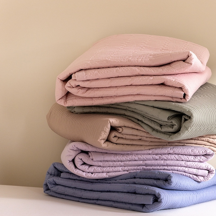 立奥被业 2026新品冰丝棉夏被四件套竹节纱夏被四件套 组合