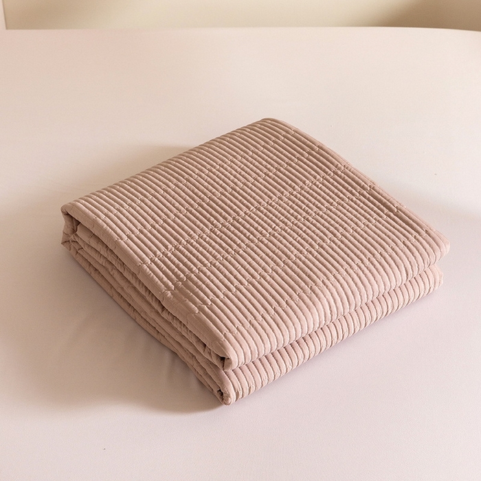 91家纺网 家纺一手货源 找家纺 立奥被业 2026新品冰丝棉夏被四件套竹节纱夏被四件套 组合