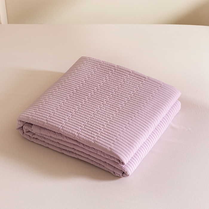 91家纺网 家纺一手货源 找家纺 立奥被业 2026新品冰丝棉夏被四件套竹节纱夏被四件套 组合