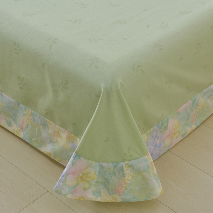 91家纺网 家纺一手货源 找家纺 （总）绘萱家居 2026直播爆款一字绣吊边款纯棉100%全棉四件套印花百分百（喷气高品质）