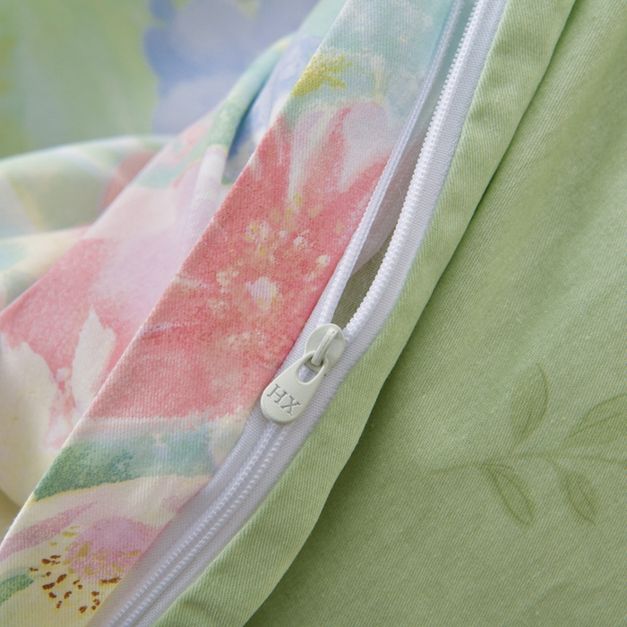 91家纺网 家纺一手货源 找家纺 （总）绘萱家居 2026直播爆款一字绣吊边款纯棉100%全棉四件套印花百分百（喷气高品质）