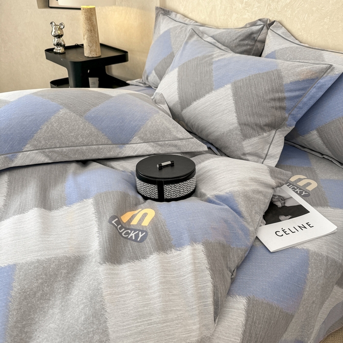 91家纺网 家纺一手货源 找家纺 凌鼎 2026新款喷气加厚磨毛四件套系列1 灵感兰