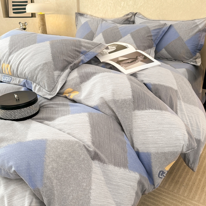 91家纺网 家纺一手货源 找家纺 凌鼎 2026新款喷气加厚磨毛四件套系列1 灵感兰