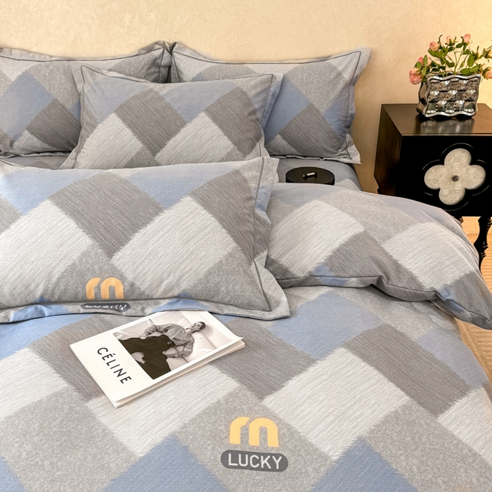 91家纺网 家纺一手货源 找家纺 凌鼎 2026新款喷气加厚磨毛四件套系列1 灵感兰