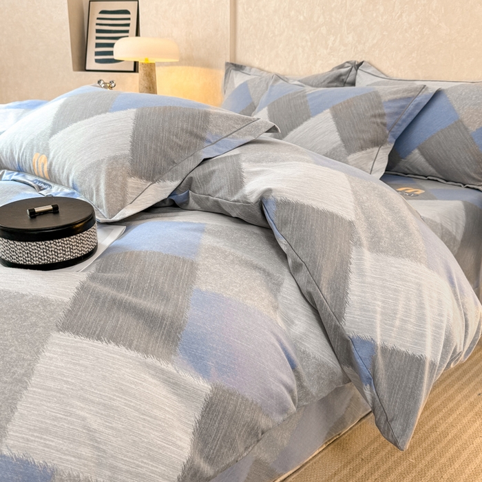 91家纺网 家纺一手货源 找家纺 凌鼎 2026新款喷气加厚磨毛四件套系列1 灵感兰