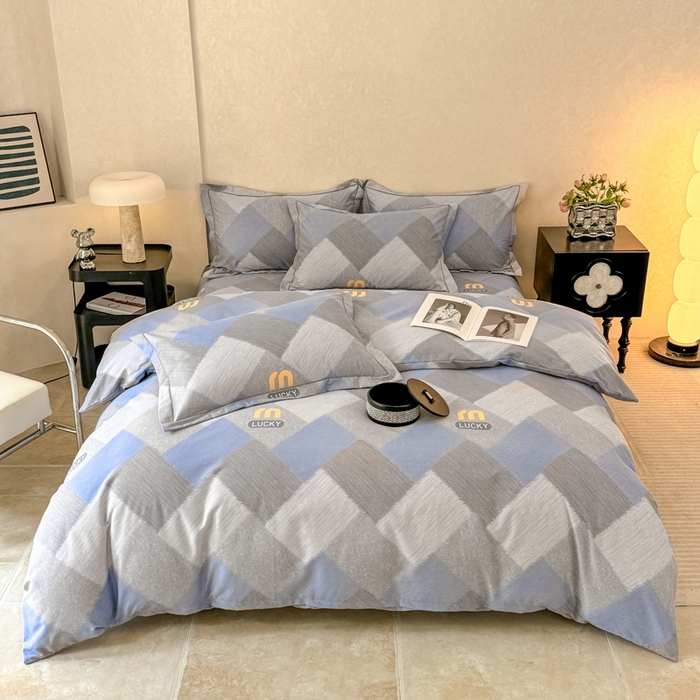 91家纺网 家纺一手货源 找家纺 凌鼎 2026新款喷气加厚磨毛四件套系列1 灵感兰