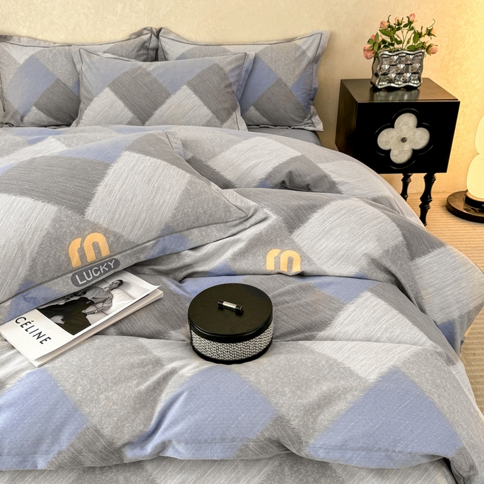 91家纺网 家纺一手货源 找家纺 凌鼎 2026新款喷气加厚磨毛四件套系列1 灵感兰