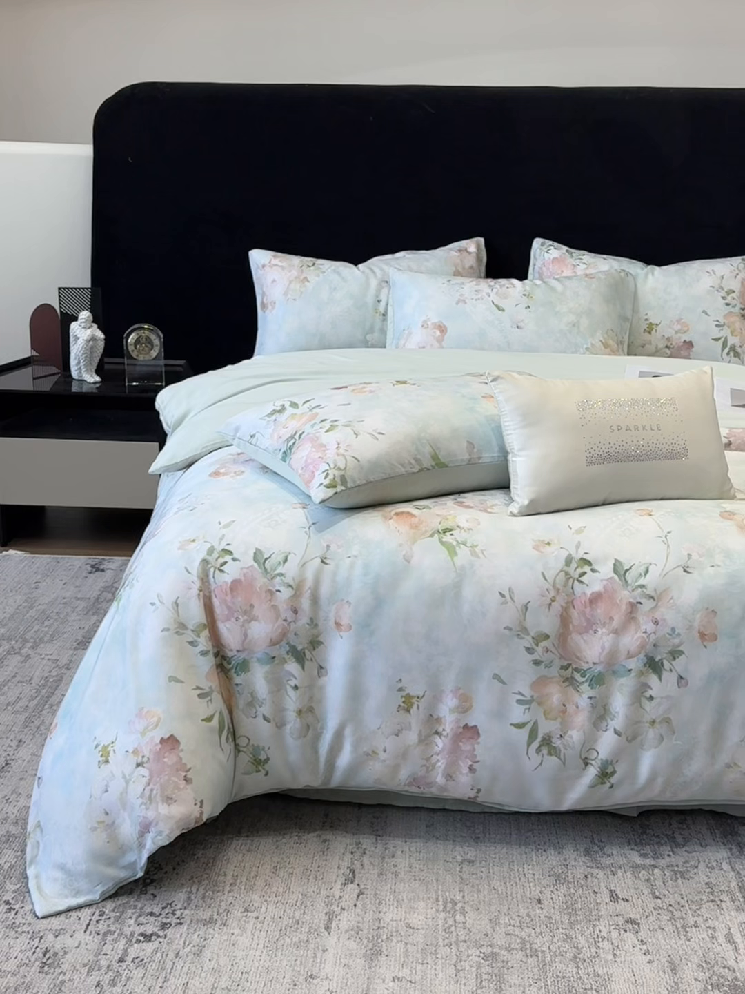 91家纺网 家纺一手货源 找家纺 优贝家纺 2026新款100%莱赛尔天丝面料数码印花四件套 波曼