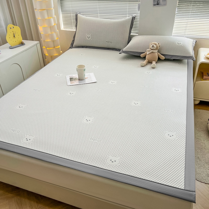 91家纺网 家纺一手货源 找家纺 （总）凯罗 2026新款可水洗凉豆豆夏季席子凉席三件套