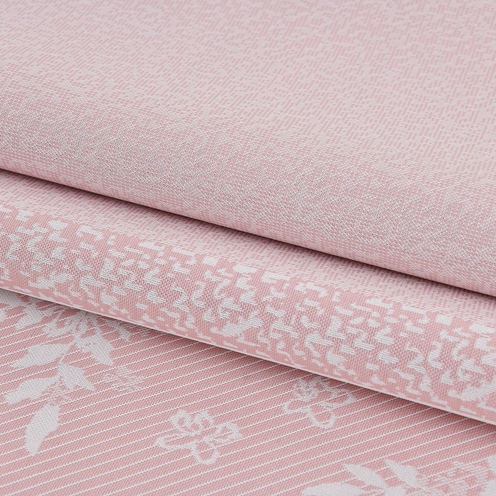 91家纺网 家纺一手货源 找家纺 小牛席业 2026新款半定位小提花凉感冰丝席系列凉席藤席冰藤双面席冰丝席竹席凉席空调席草席三件套 粉色